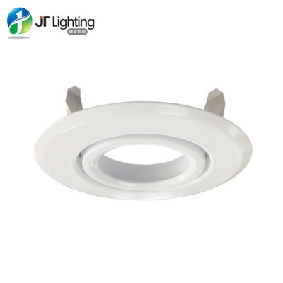 4 inch white  round gimbal downlight fitting recessed trim for downlight